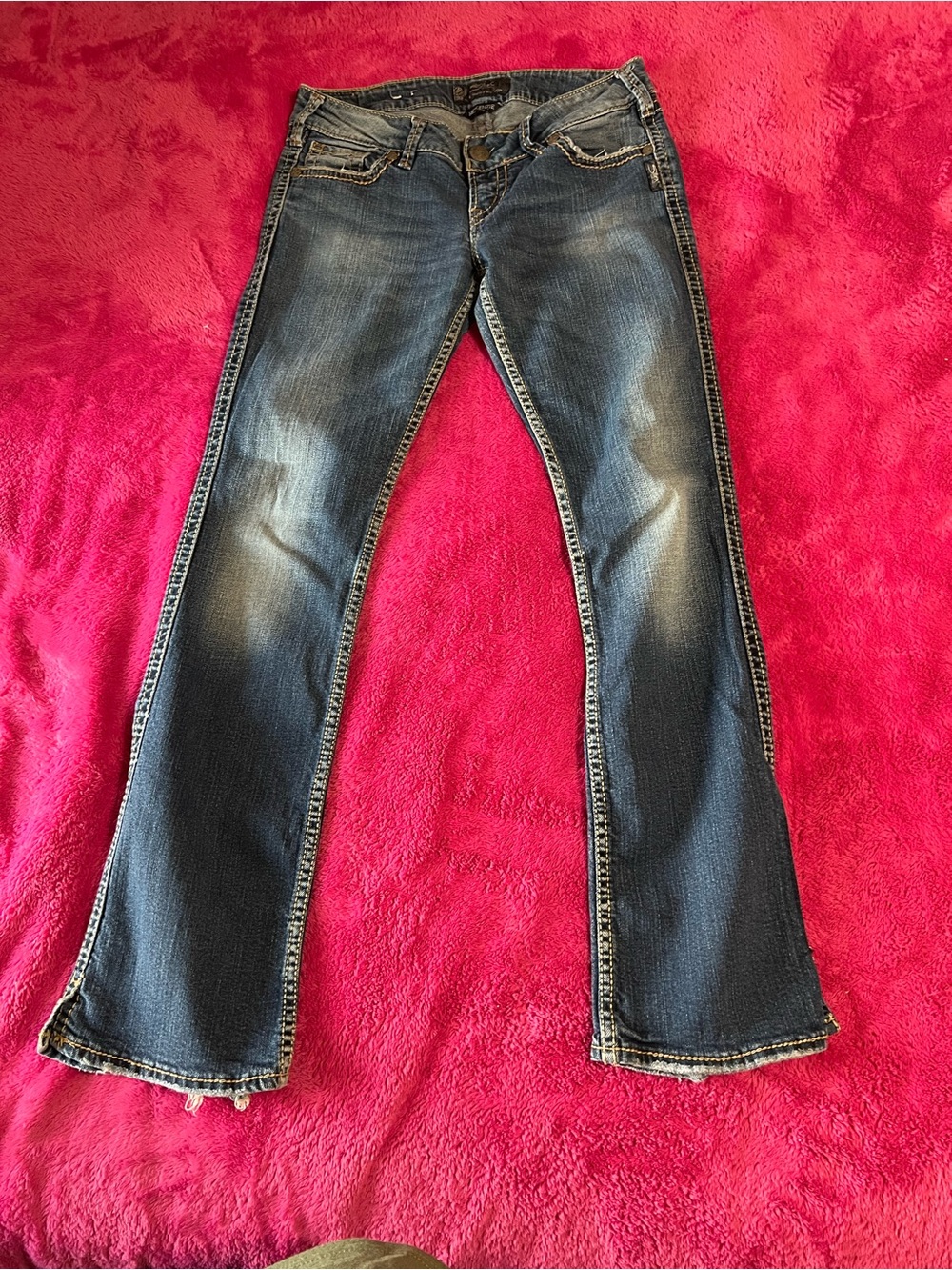 Silver Jeans Womens Dark Wash Bootcut Jeans